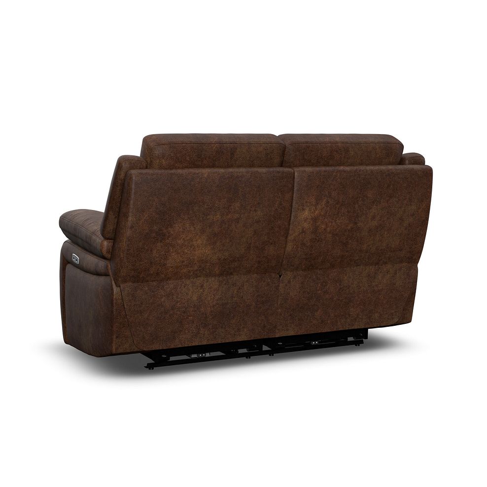 Emerson 2 Seater Electric Recliner Sofa in Ranch Dark Brown Fabric 6
