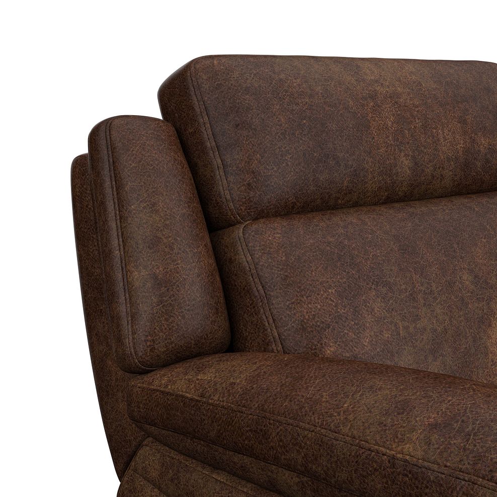 Emerson 2 Seater Electric Recliner Sofa in Ranch Dark Brown Fabric 11