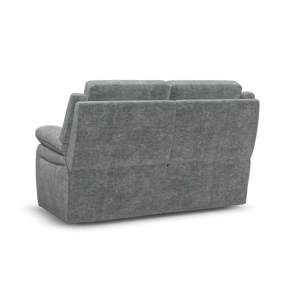 Emerson 2 Seater Sofa in Plush Silver Fabric 3