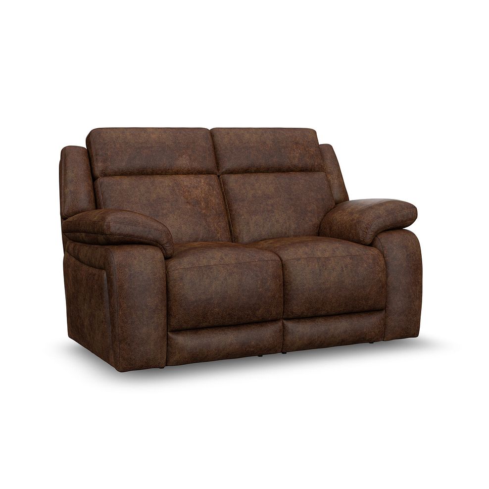 Emerson 2 Seater Sofa in Ranch Dark Brown Fabric 1
