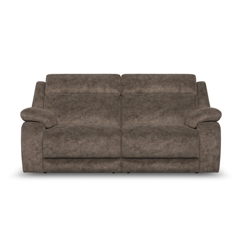 Emerson 3 Seater Electric Recliner Sofa in Dapple Chocolate Fabric 5