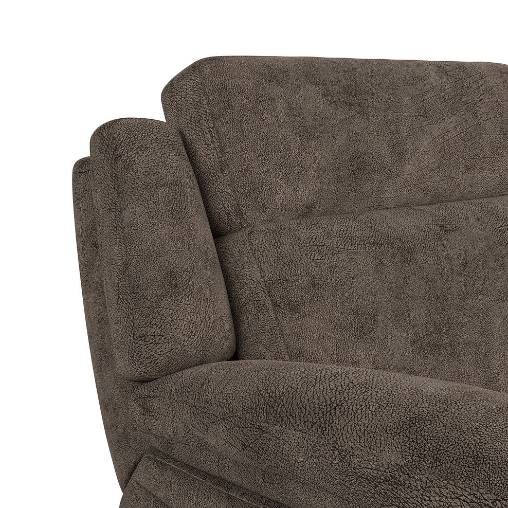 Emerson 3 Seater Electric Recliner Sofa in Dapple Chocolate Fabric 11