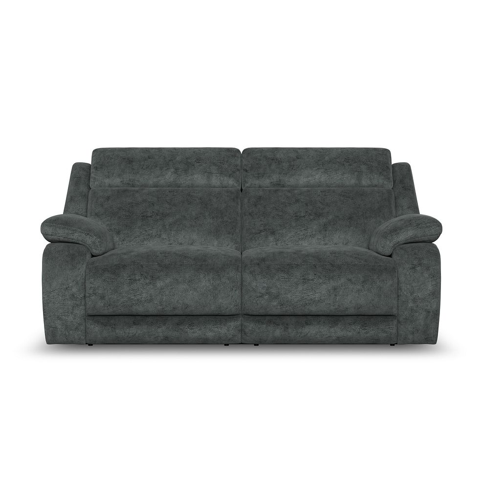 Emerson 3 Seater Electric Recliner Sofa in Dapple Grey Fabric 5