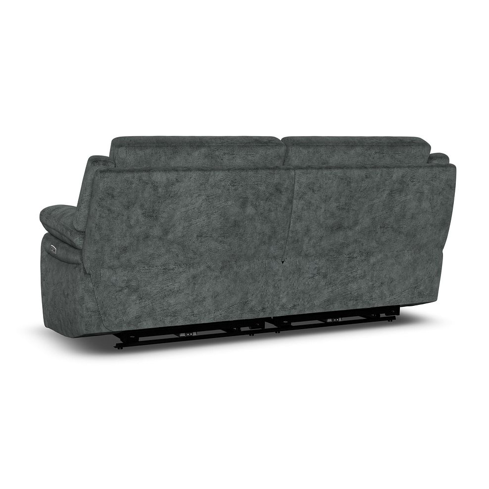 Emerson 3 Seater Electric Recliner Sofa in Dapple Grey Fabric 6