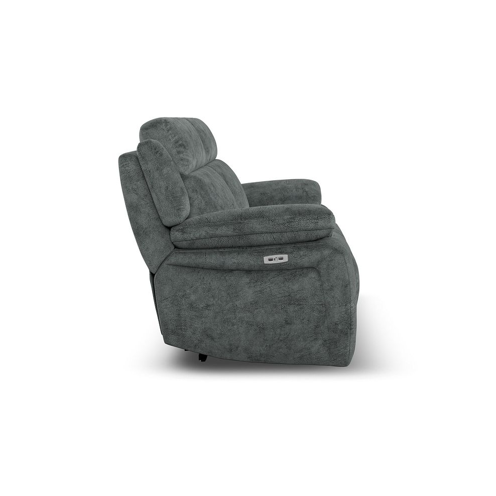 Emerson 3 Seater Electric Recliner Sofa in Dapple Grey Fabric 7