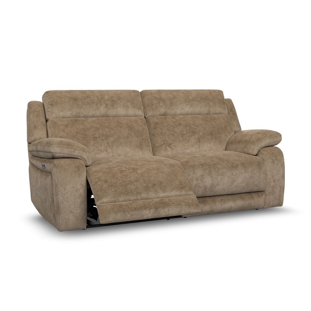 Emerson 3 Seater Electric Recliner Sofa in Dapple Taupe Fabric 2