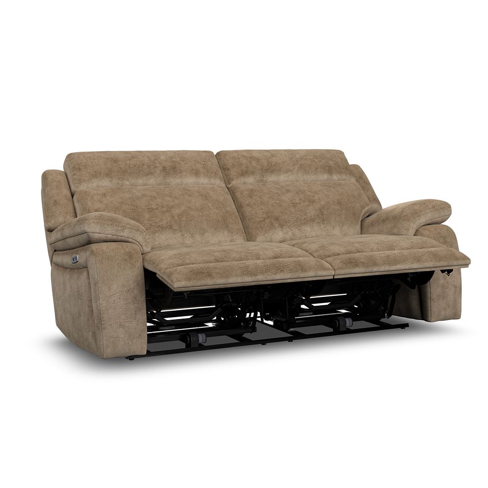 Emerson 3 Seater Electric Recliner Sofa in Dapple Taupe Fabric 4