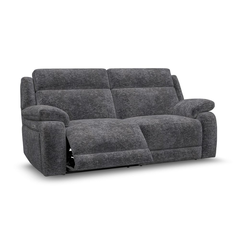 Emerson 3 Seater Electric Recliner Sofa in Luxe Charcoal Fabric 2