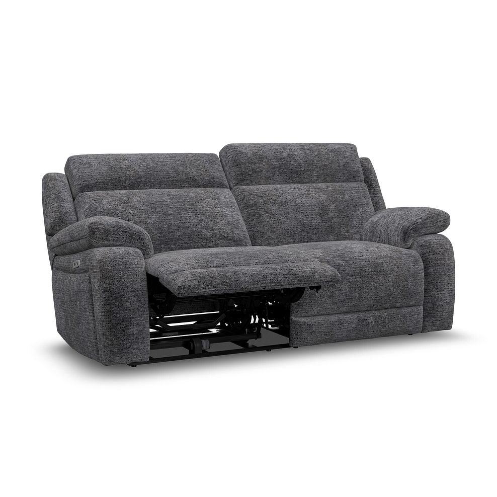 Emerson 3 Seater Electric Recliner Sofa in Luxe Charcoal Fabric 3