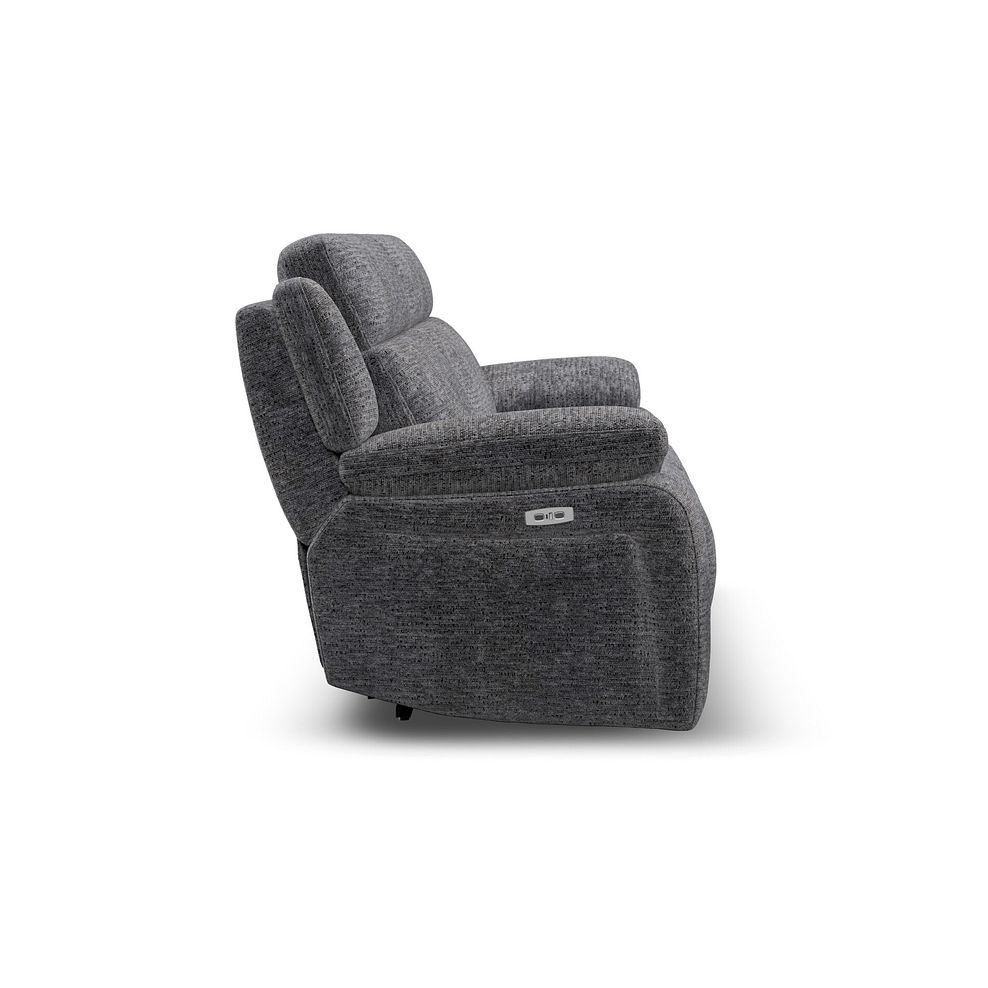 Emerson 3 Seater Electric Recliner Sofa in Luxe Charcoal Fabric 7