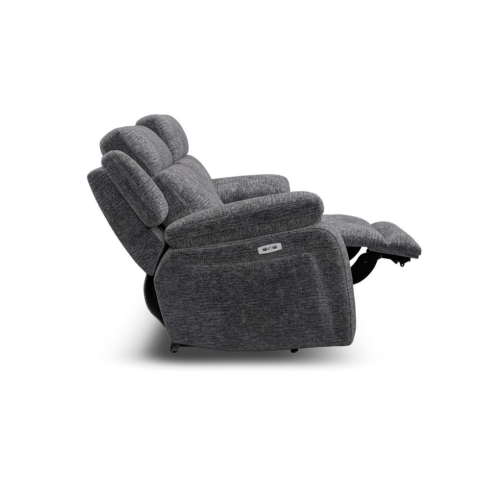 Emerson 3 Seater Electric Recliner Sofa in Luxe Charcoal Fabric 8