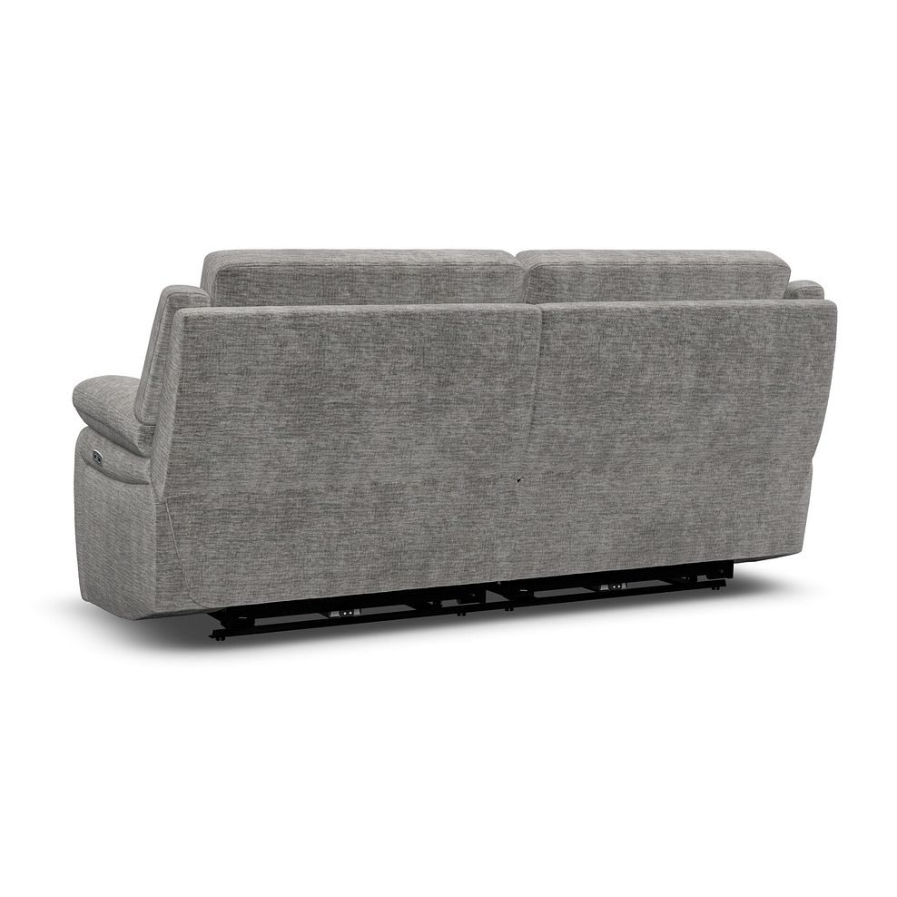 Emerson 3 Seater Electric Recliner Sofa in Luxe Grey Fabric 6
