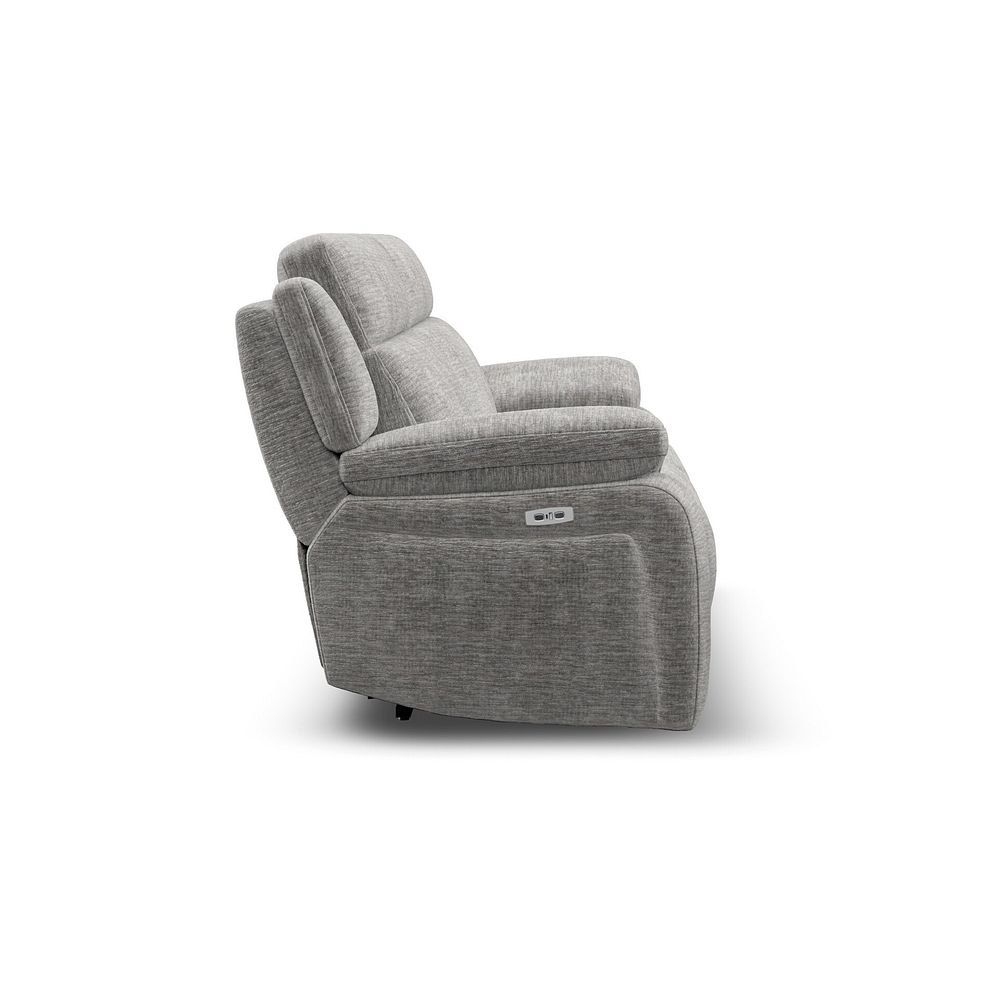 Emerson 3 Seater Electric Recliner Sofa in Luxe Grey Fabric 7