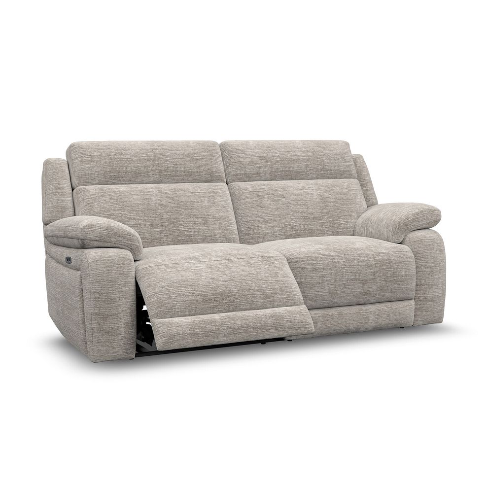 Emerson 3 Seater Electric Recliner Sofa in Luxe Natural Fabric 8