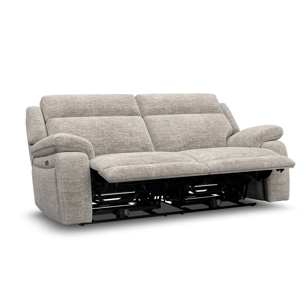 Emerson 3 Seater Electric Recliner Sofa in Luxe Natural Fabric 10