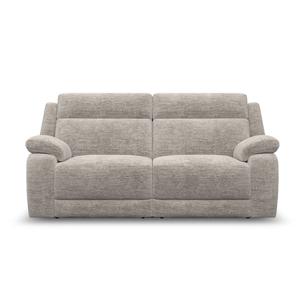 Emerson 3 Seater Electric Recliner Sofa in Luxe Natural Fabric 11