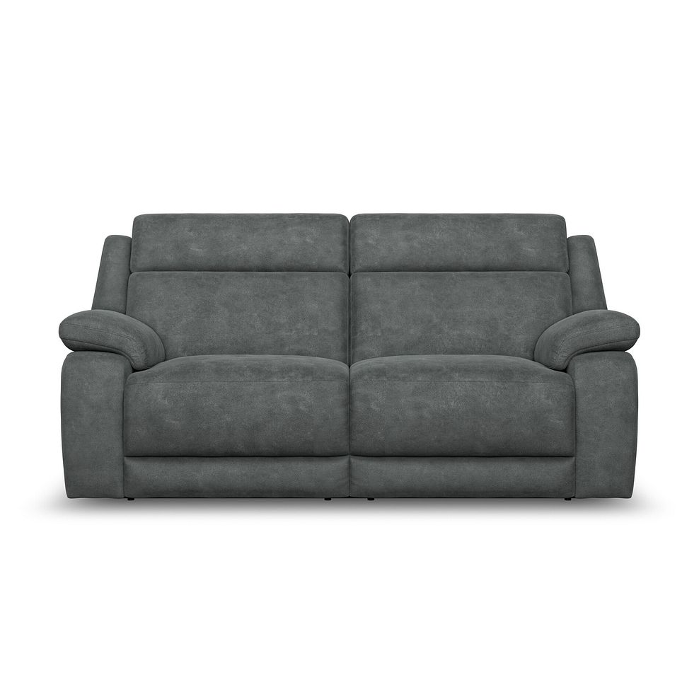 Emerson 3 Seater Electric Recliner Sofa in Miller Grey Fabric 5