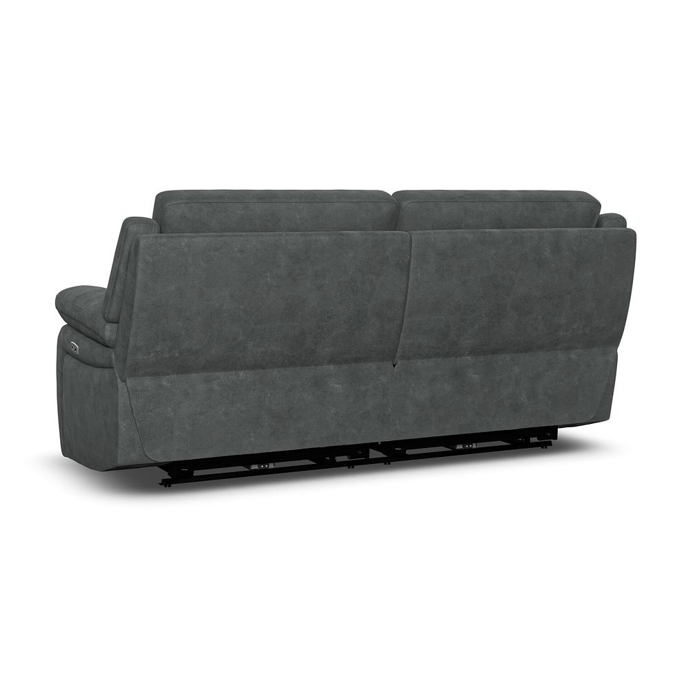 Emerson 3 Seater Electric Recliner Sofa in Miller Grey Fabric 6