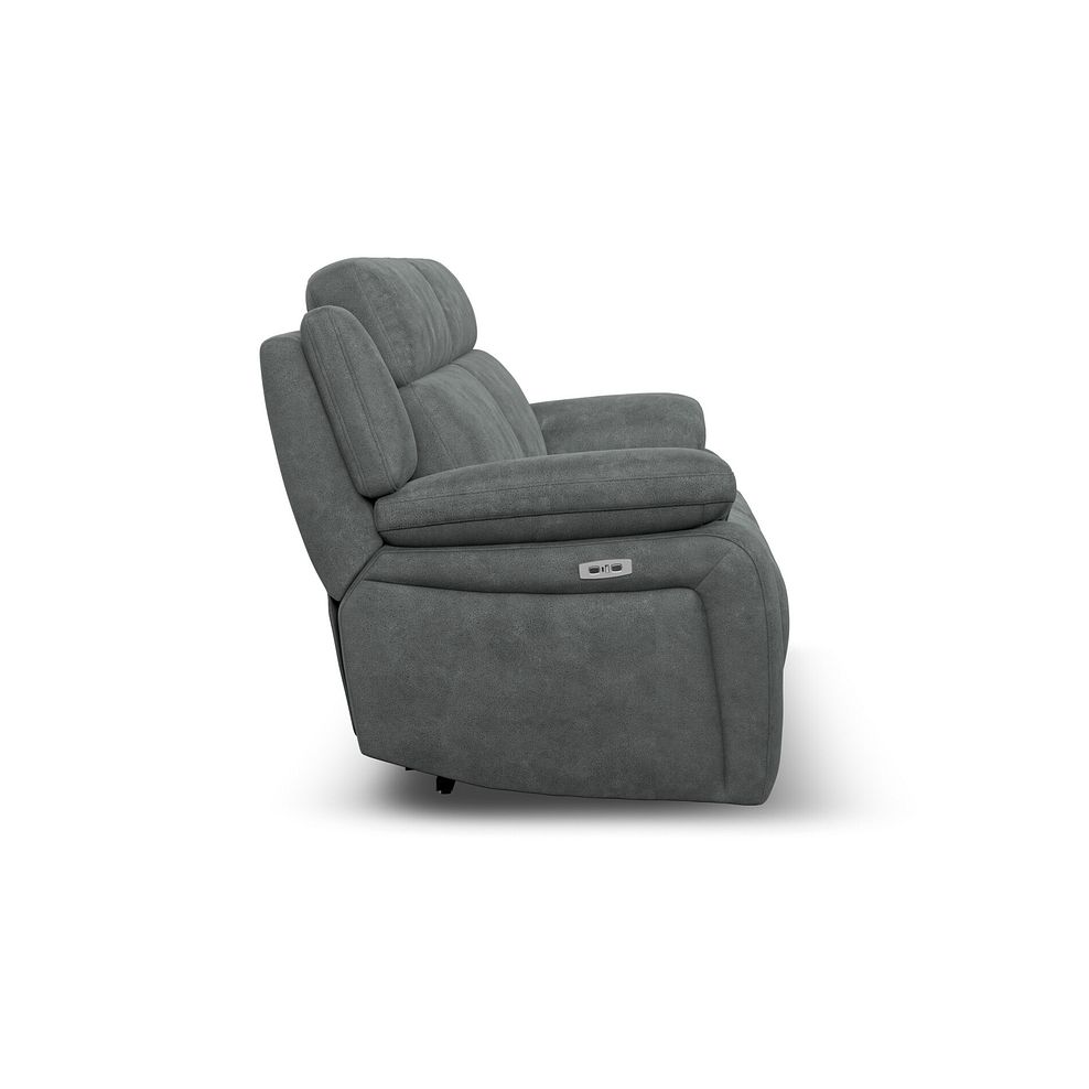 Emerson 3 Seater Electric Recliner Sofa in Miller Grey Fabric 7