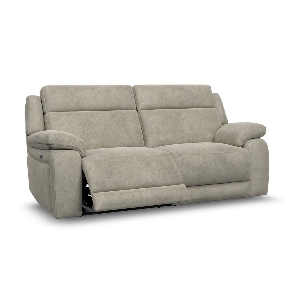 Emerson 3 Seater Electric Recliner Sofa in Miller Taupe Fabric 2