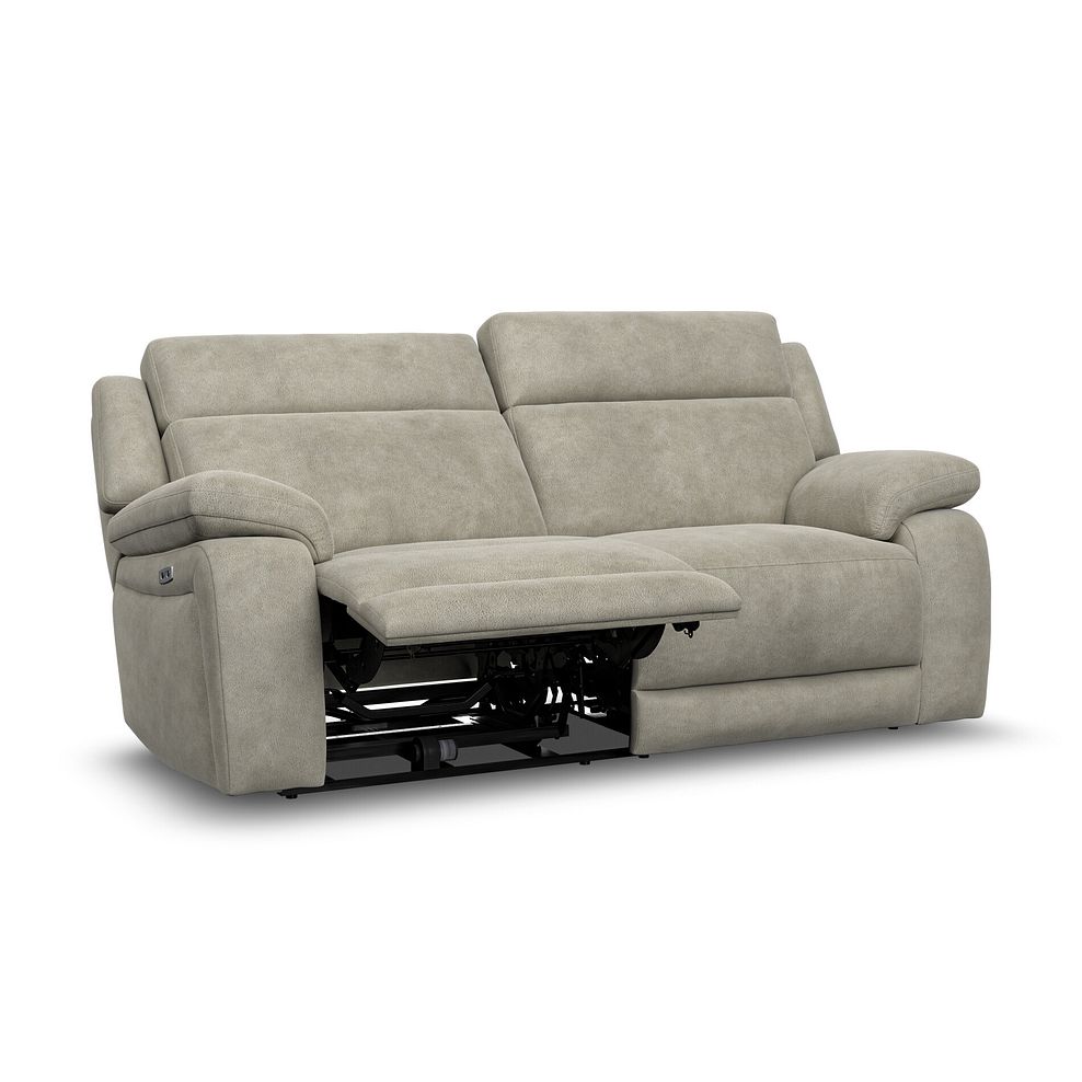 Emerson 3 Seater Electric Recliner Sofa in Miller Taupe Fabric 3