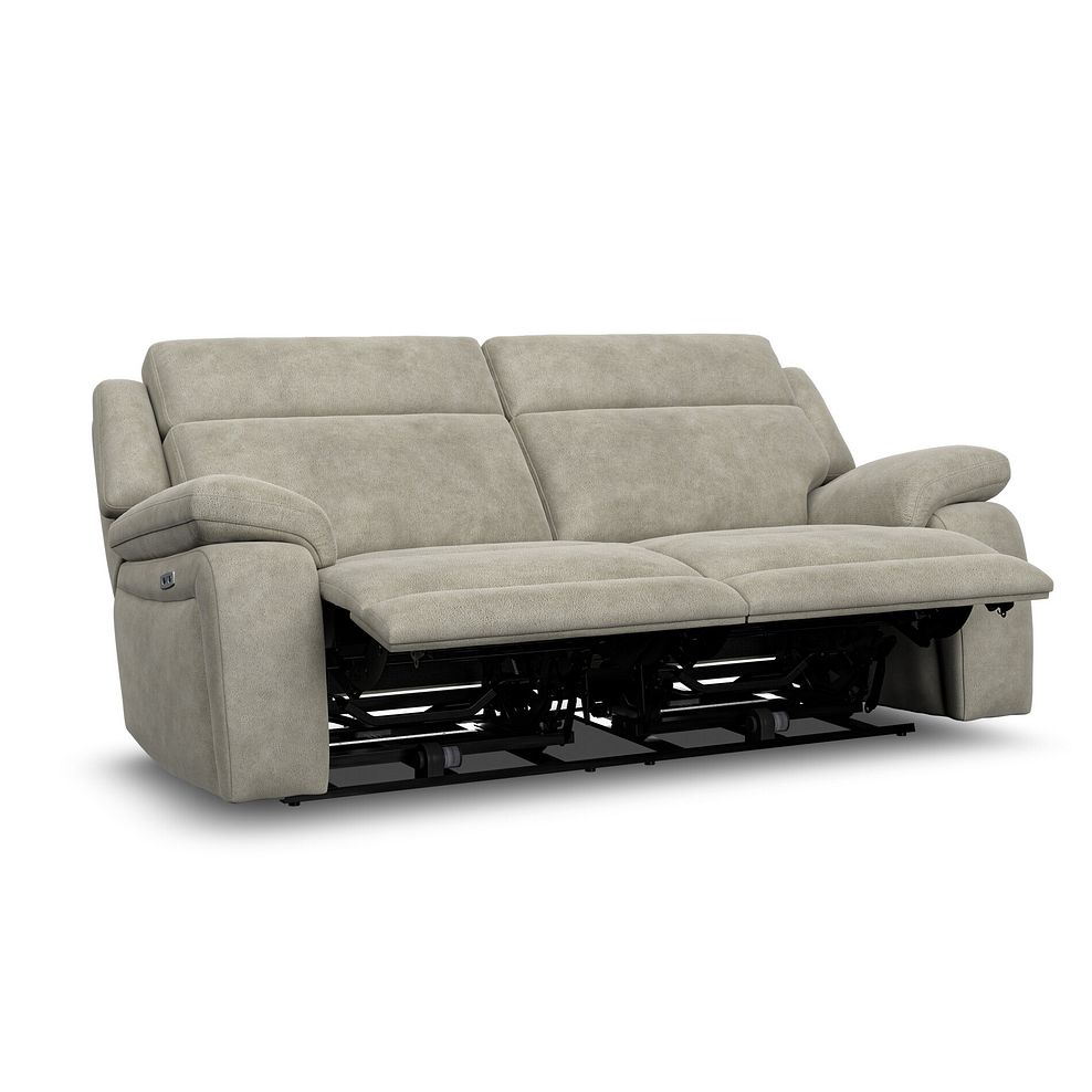 Emerson 3 Seater Electric Recliner Sofa in Miller Taupe Fabric 4
