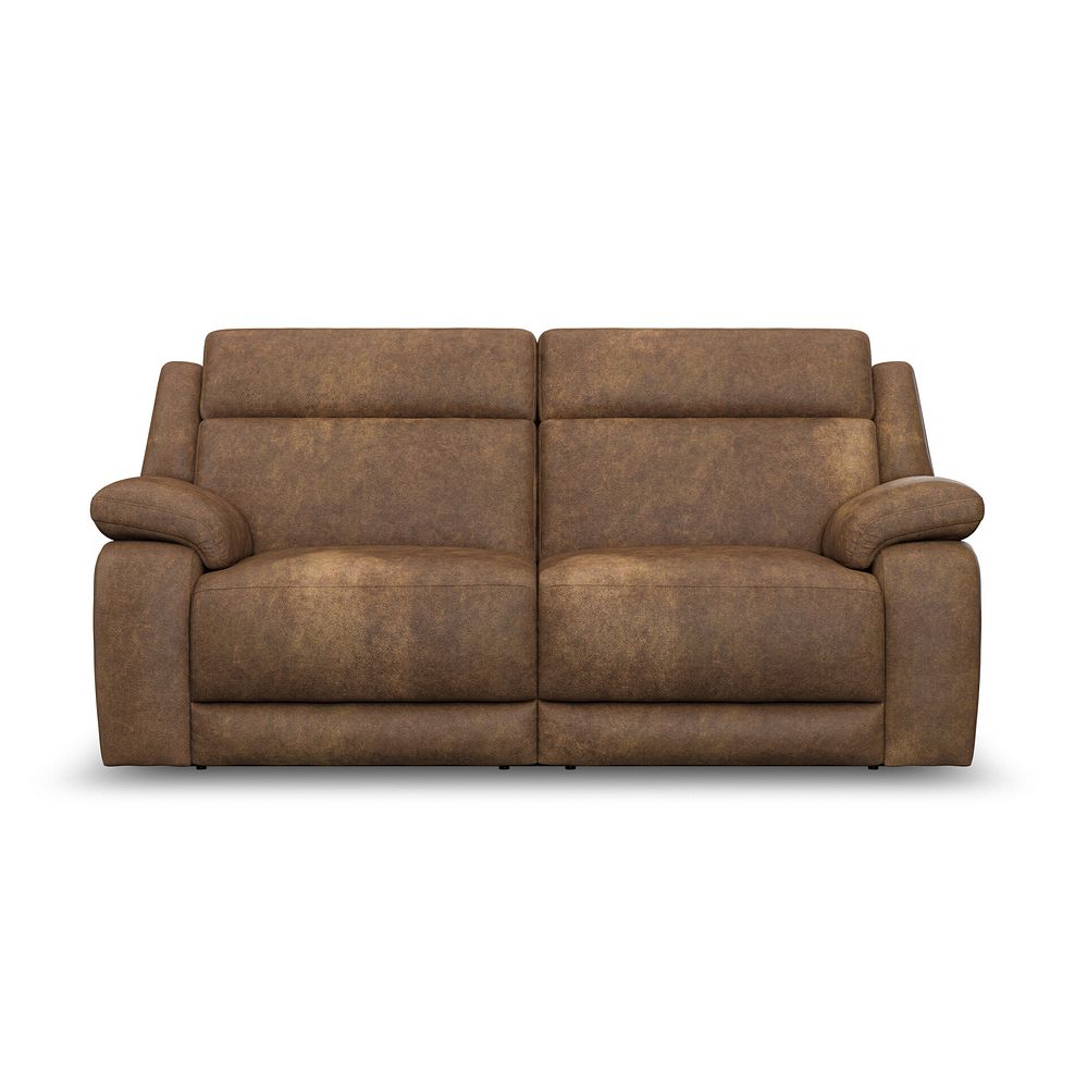 Emerson 3 Seater Electric Recliner Sofa in Ranch Brown Fabric 5