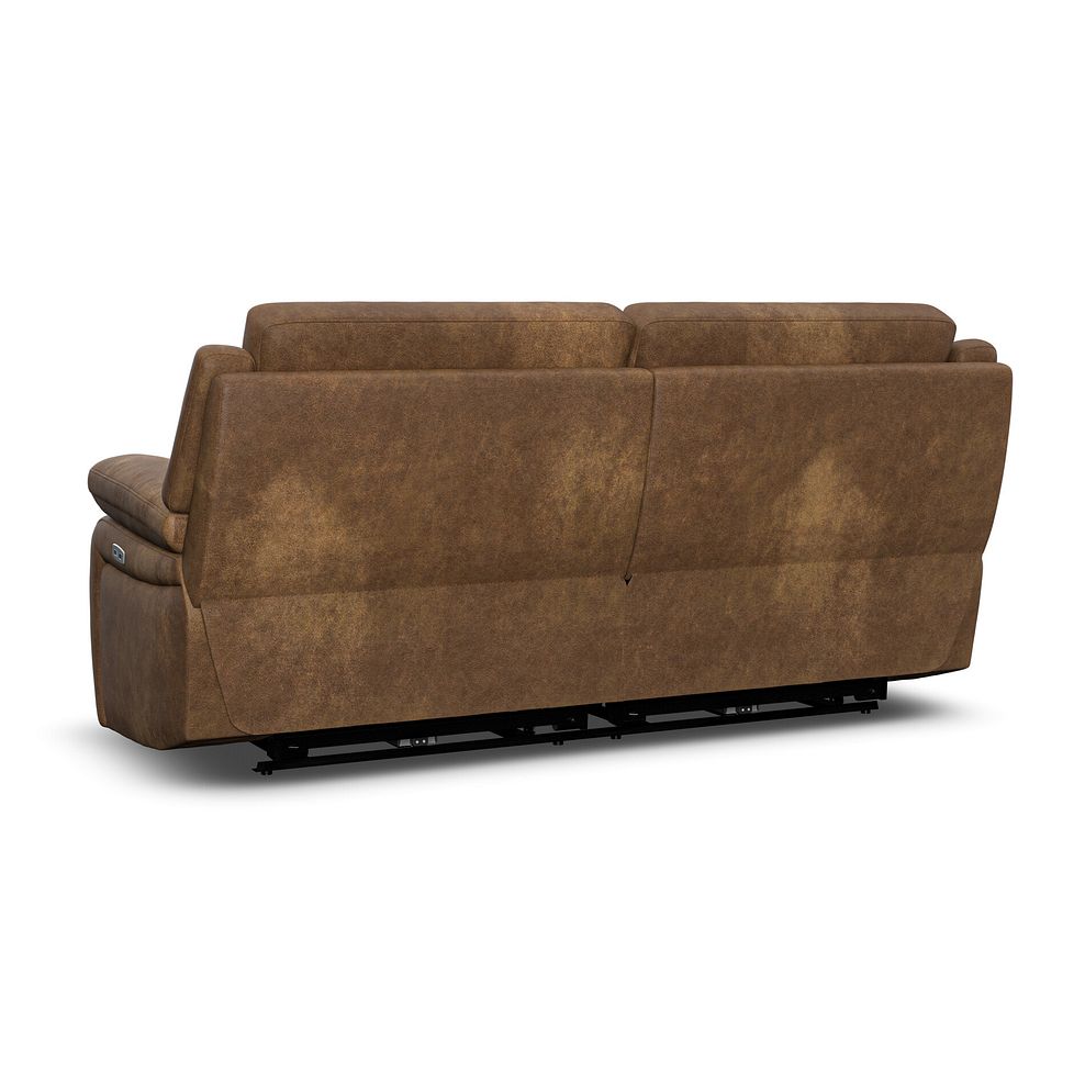Emerson 3 Seater Electric Recliner Sofa in Ranch Brown Fabric 6