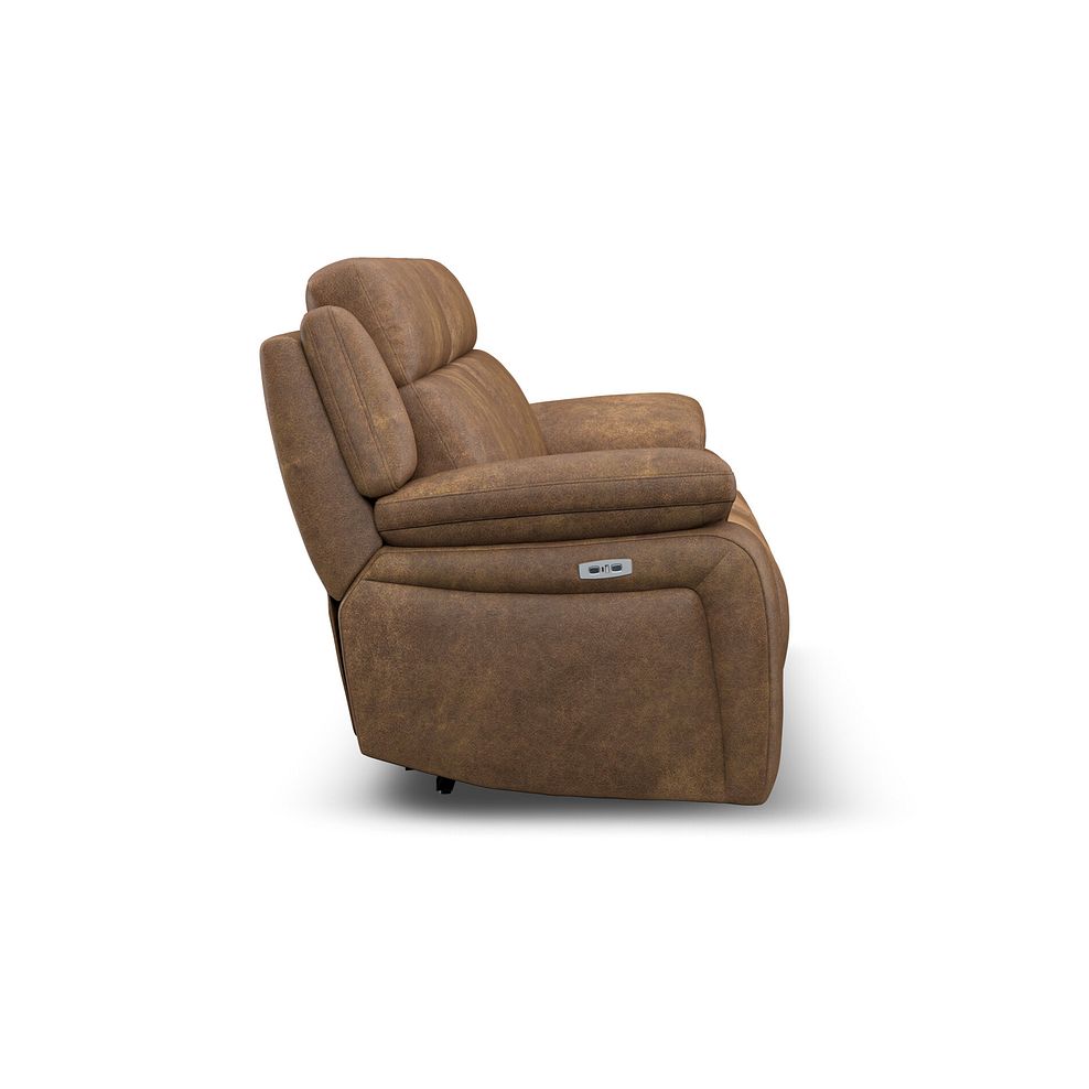 Emerson 3 Seater Electric Recliner Sofa in Ranch Brown Fabric 7