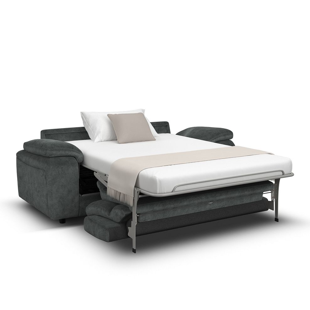 Emerson 3 Seater Sofa Bed in Dapple Grey Fabric 2