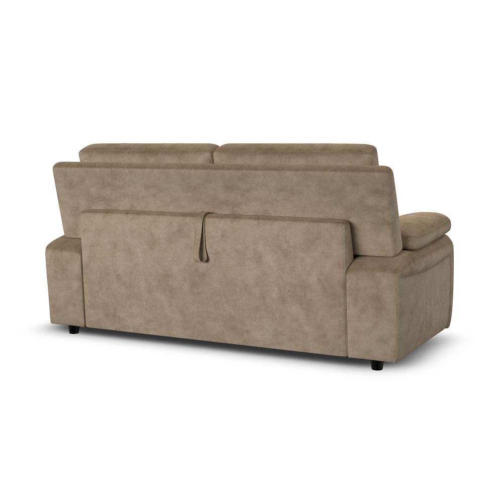 Emerson 3 Seater Sofa Bed in Dapple Taupe Fabric 7