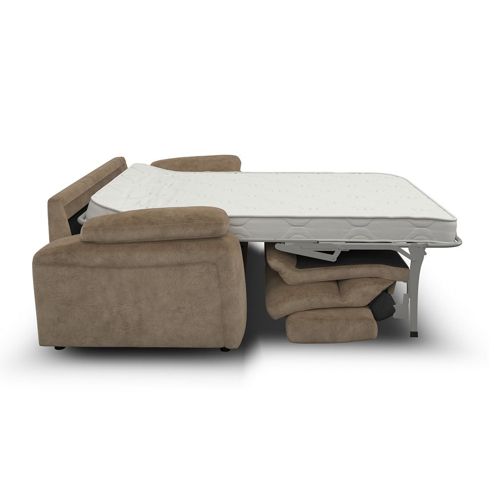 Emerson 3 Seater Sofa Bed in Dapple Taupe Fabric 6