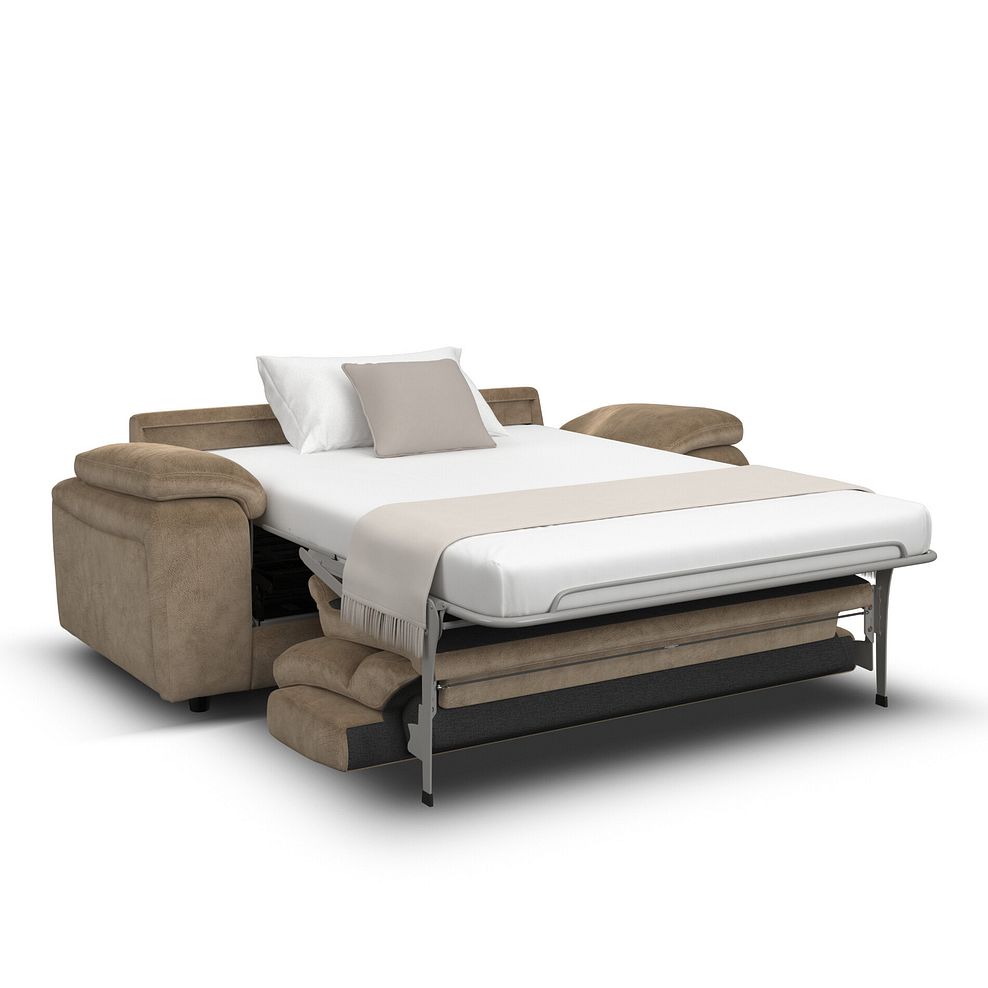 Emerson 3 Seater Sofa Bed in Dapple Taupe Fabric 2