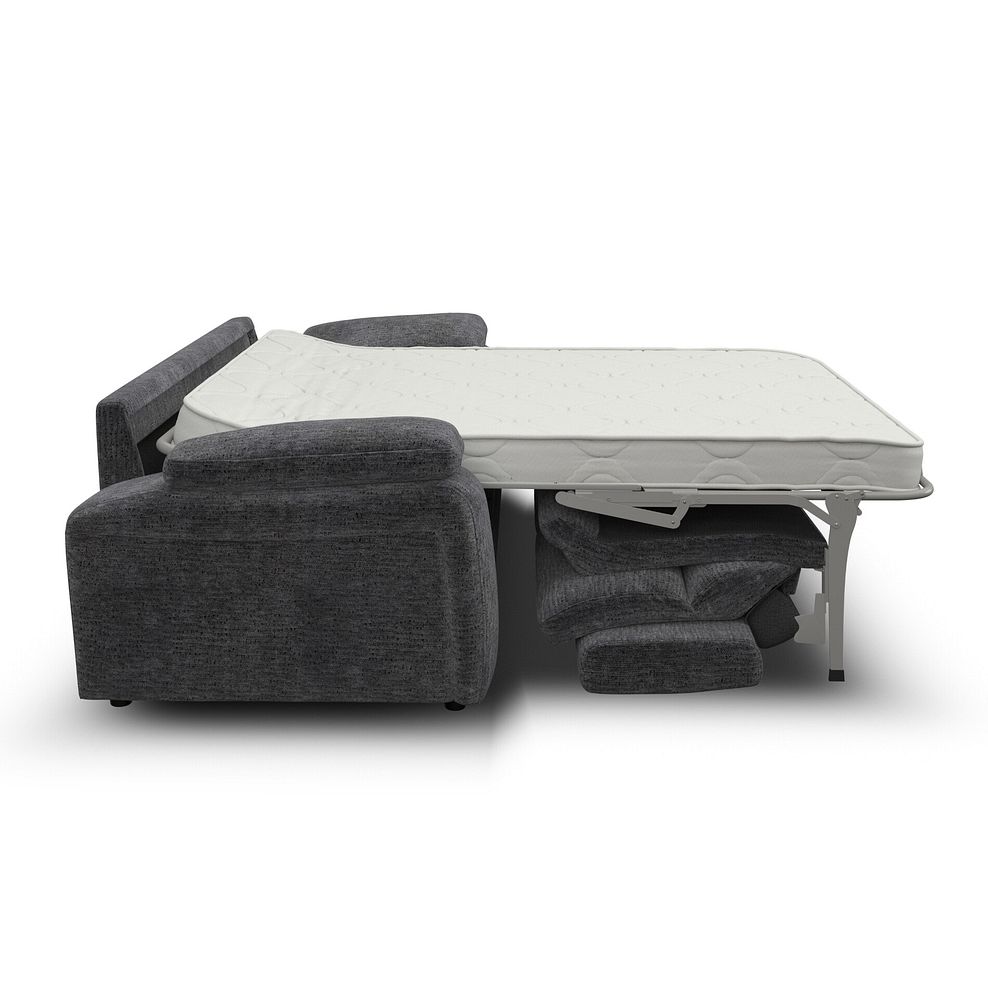 Emerson 3 Seater Sofa Bed in Luxe Charcoal Fabric 6