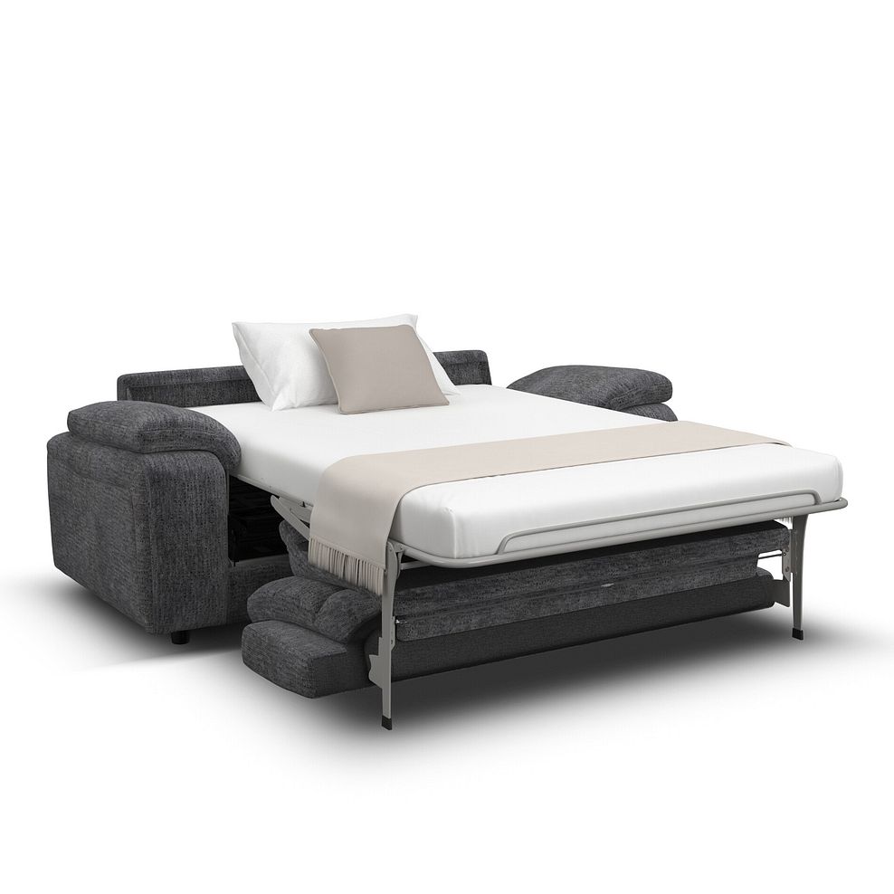 Emerson 3 Seater Sofa Bed in Luxe Charcoal Fabric 2