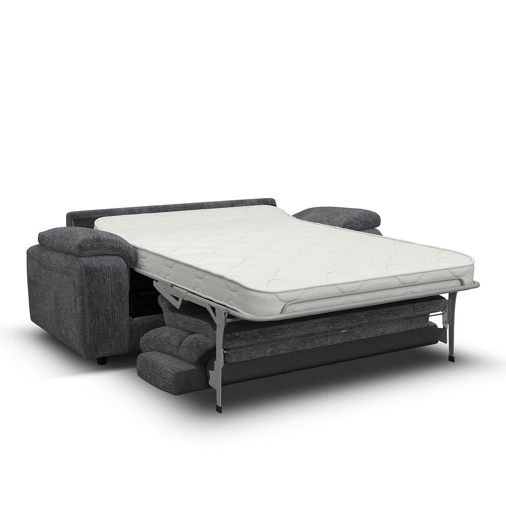 Emerson 3 Seater Sofa Bed in Luxe Charcoal Fabric 1