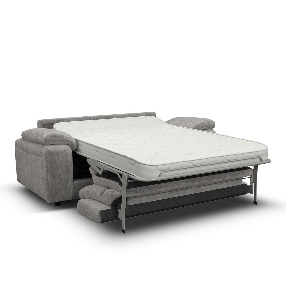 Emerson 3 Seater Sofa Bed in Luxe Grey Fabric 1
