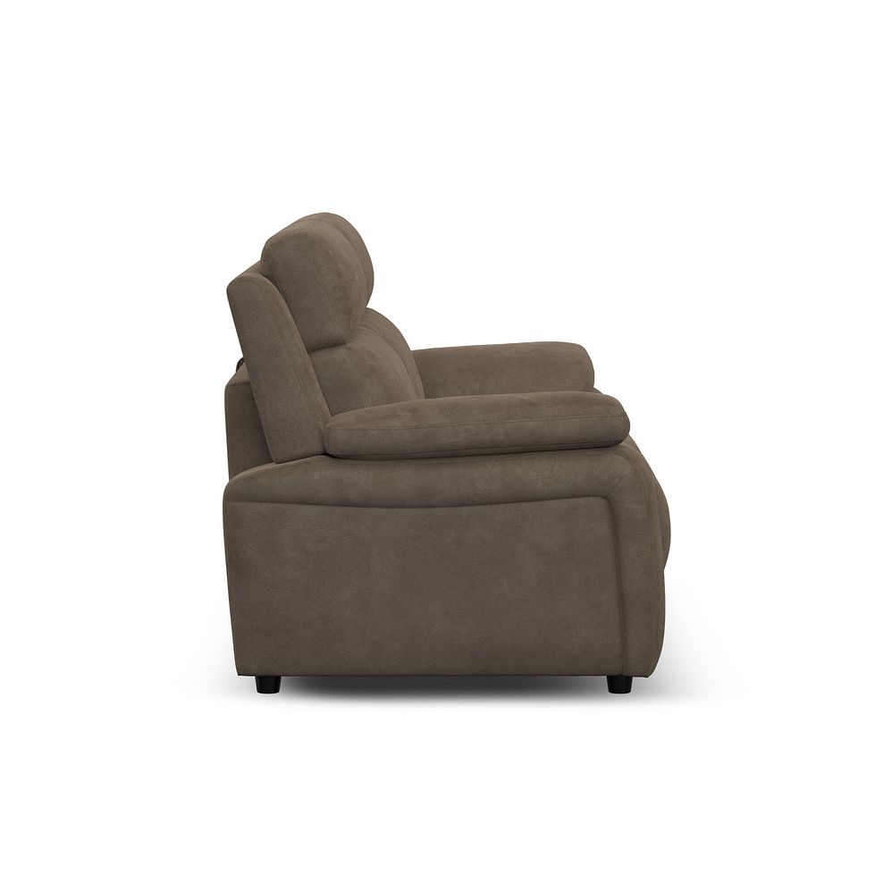 Emerson 3 Seater Sofa Bed in Miller Earth Brown Fabric 5