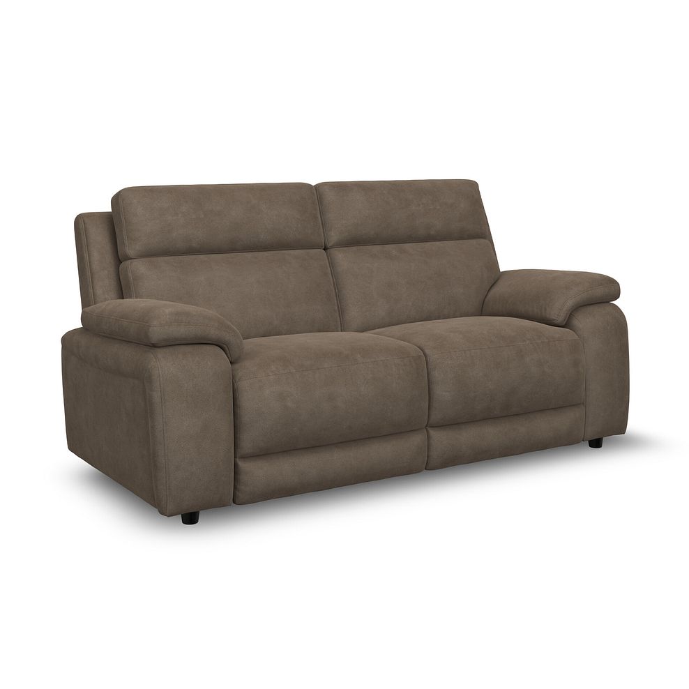 Emerson 3 Seater Sofa Bed in Miller Earth Brown Fabric 3