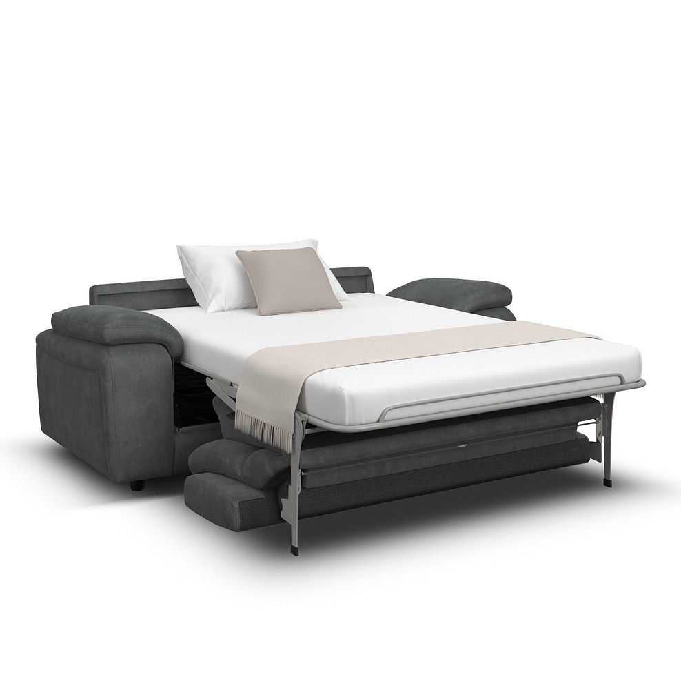 Emerson 3 Seater Sofa Bed in Miller Grey Fabric 2