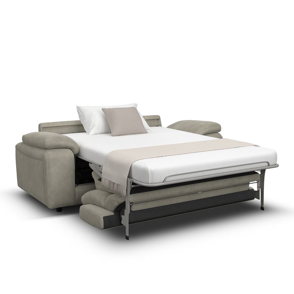 Emerson 3 Seater Sofa Bed in Miller Taupe Fabric 2