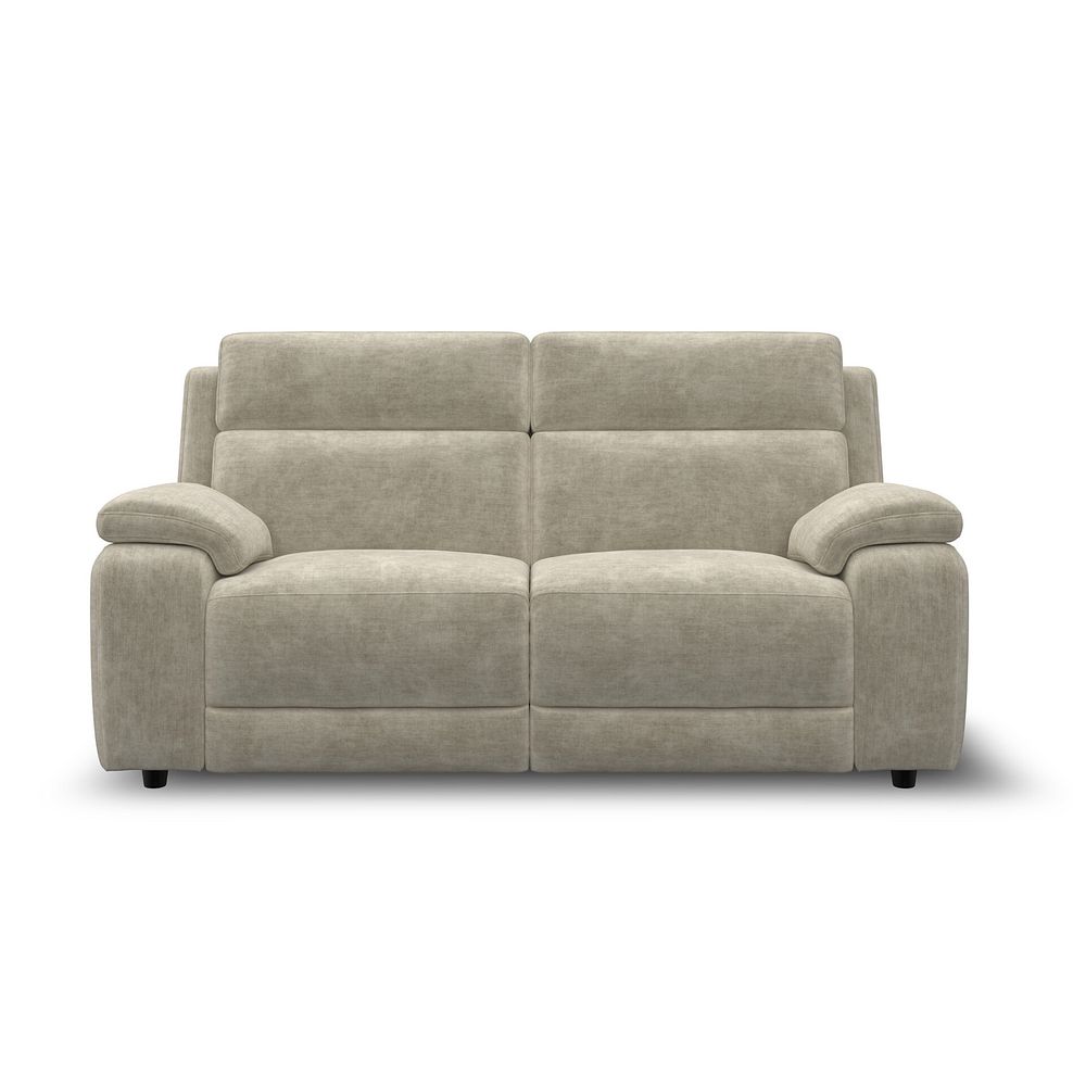 Emerson 3 Seater Sofa Bed in Plush Beige Fabric 4