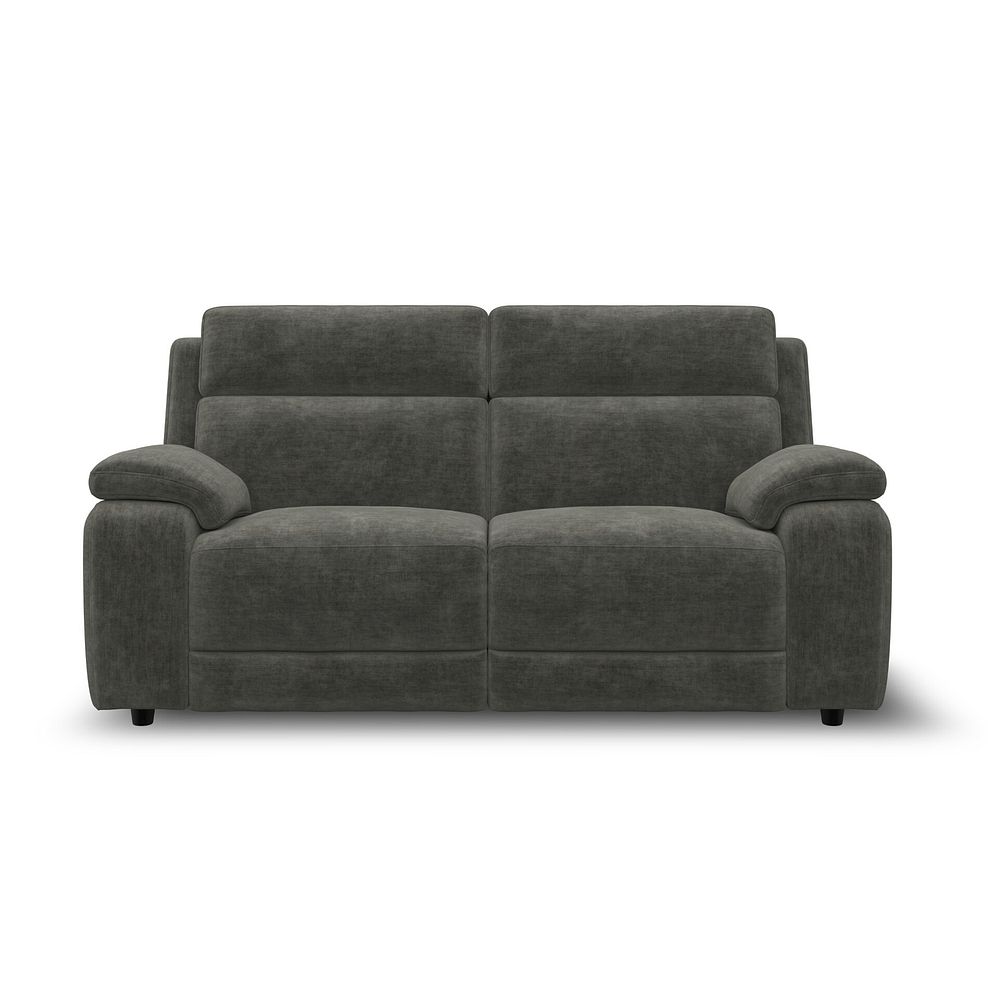 Emerson 3 Seater Sofa Bed in Plush Charcoal Fabric 4