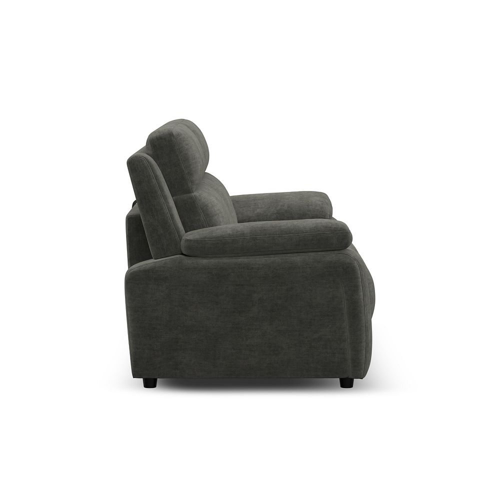 Emerson 3 Seater Sofa Bed in Plush Charcoal Fabric 5