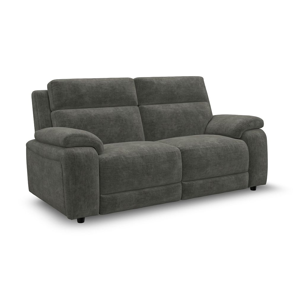 Emerson 3 Seater Sofa Bed in Plush Charcoal Fabric 3