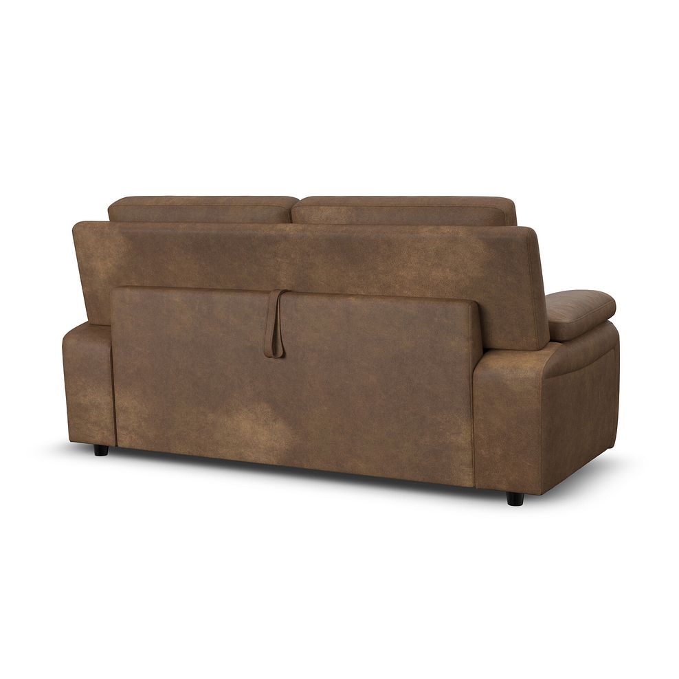 Emerson 3 Seater Sofa Bed in Ranch Brown Fabric 7