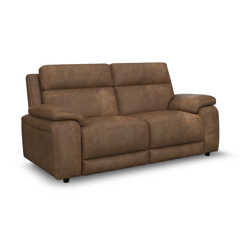 Emerson 3 Seater Sofa Bed in Ranch Brown Fabric 3