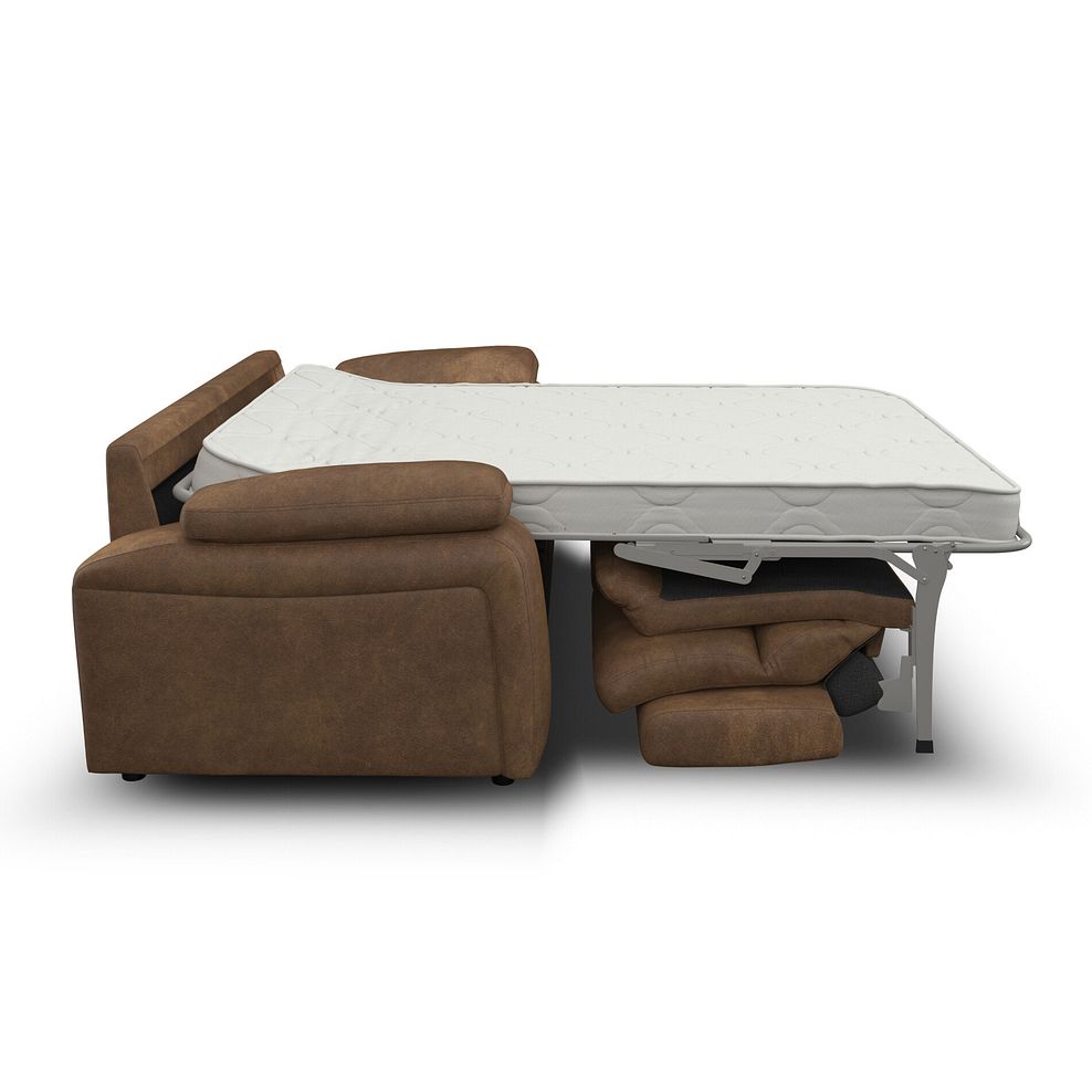 Emerson 3 Seater Sofa Bed in Ranch Brown Fabric 6