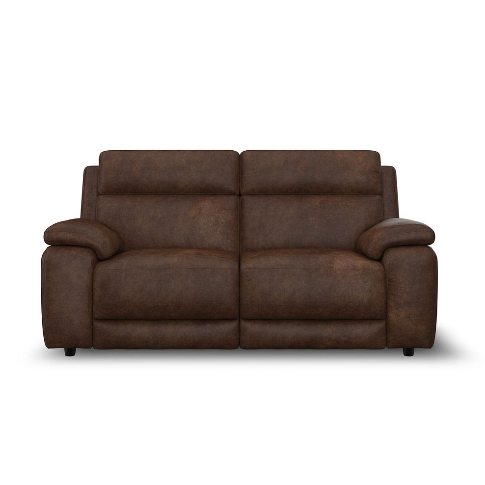 Emerson 3 Seater Sofa Bed in Ranch Dark Brown Fabric 4