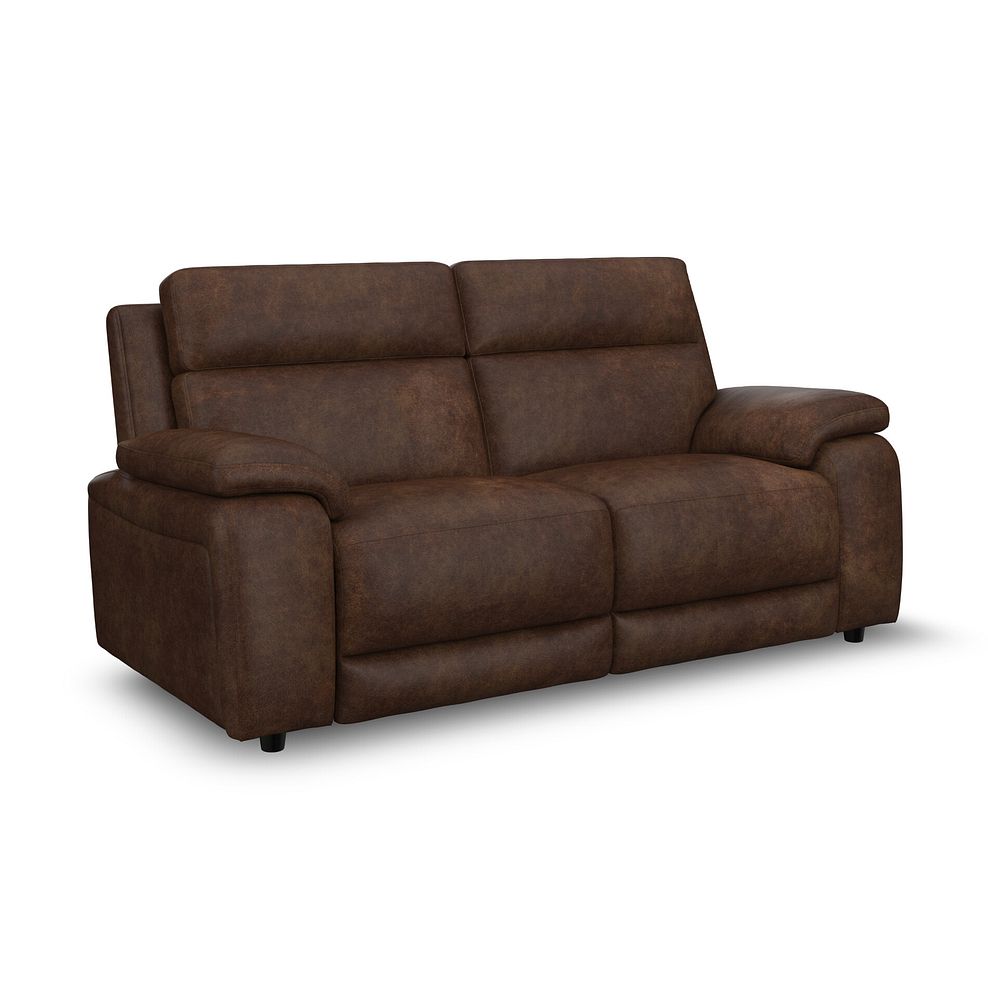 Emerson 3 Seater Sofa Bed in Ranch Dark Brown Fabric 3